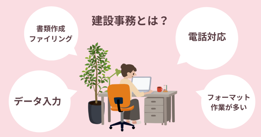 デスクワークしている女性